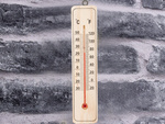 Domestic wood indoor outdoor thermometer
