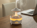 Humidificador difusor de aromas lámpara led con forma de ovni con mando a distancia