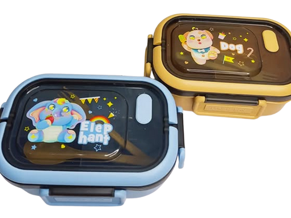Lunchbox mic dejun container prânz cu compartimente tacâmuri
