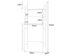 Standing shelf over washing machine laundry rack bathroom cabinet 3 shelves
