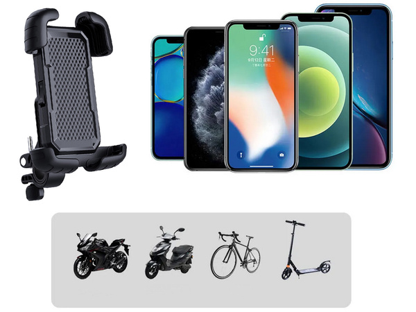 Držák telefonu na řídítka jízdního kola s ochranou proti otřesům