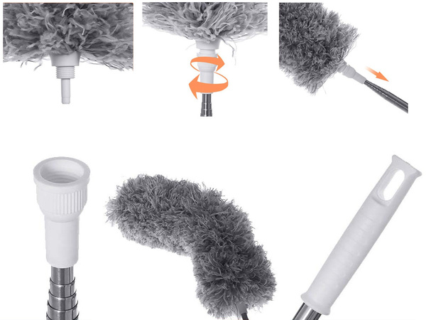 Telescopic broom dusting brush long 280cm