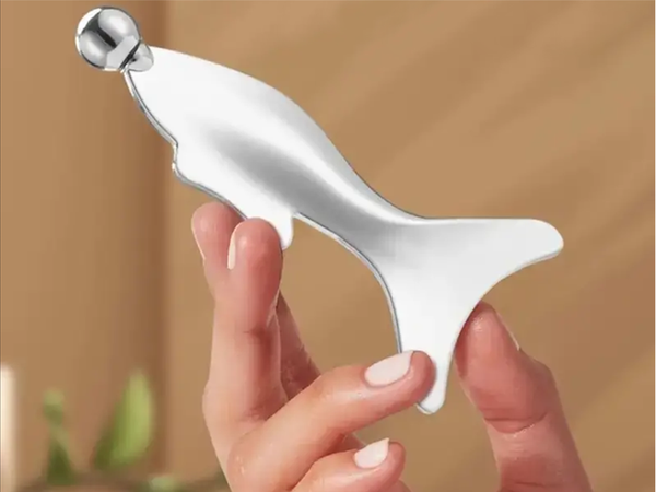 Metal massager plate body ball cold stainless steel