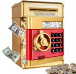 Skarbonka sejf bankomat na kod dostępu banknoty