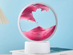 Lámpara de arena 3d móvil arena dinámica decorativa escritorio usb led rgb