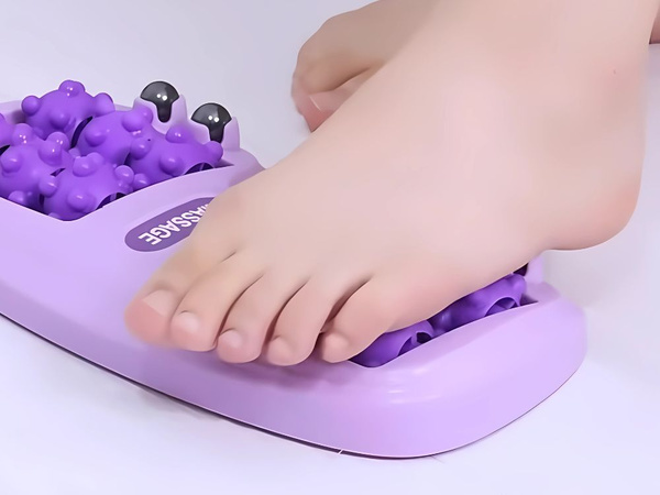Foot massage plastic roller 2x3 massage balls with metal balls