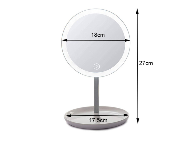 Miroir de maquillage à led pour cosmétiques