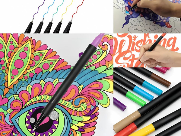 JUEGO DE ROTULADORES 100 COLORES ROTULADORES ACUARELABLES DOBLE CARA + ESTUCHE
