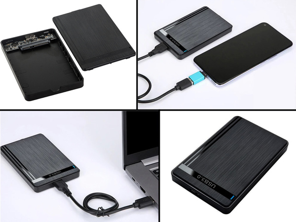 Drive enclosure hdd ssd adapter 2.5'' usb 3.0 sata kaabel korpus