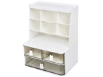 Cabinet organiser desk organiser shelves for cosmetics small items drawers