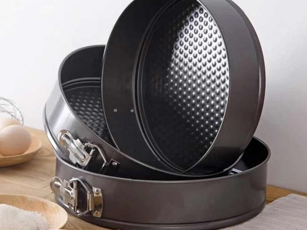 Cake tin baking tray for cakes and tortes mould 24 26 28 3 pcs round