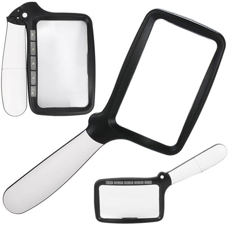 Magnifying glass 3x with led illumination