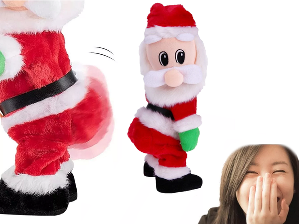 Tancovanie spievanie santa claus twerking vtipné vianočné veľké