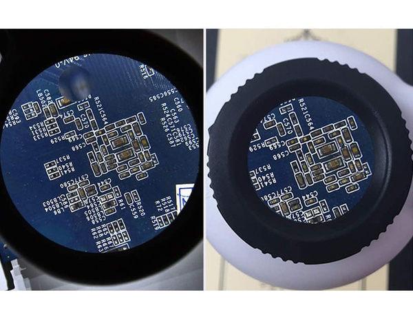 Third hand soldering kit magnifying glass holder led