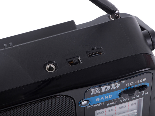 Virtuves radio pārnēsājamais celtniecības akumulators retro antena rokas fm am