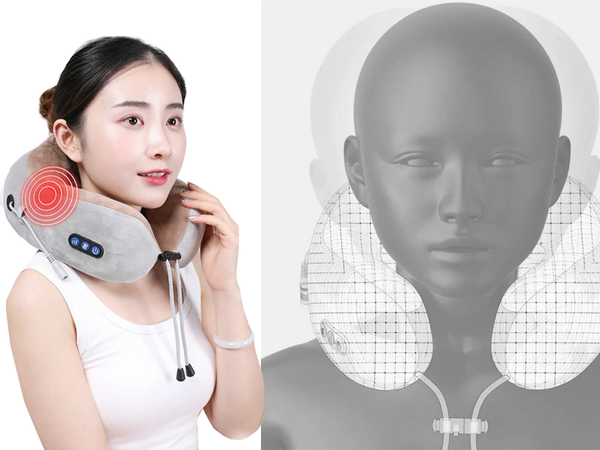 Nyakmasszírozó puha utazópárna autóhoz repülőgéphez