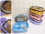 Lunchbox śniadaniówka pojemnik na śniadanie obiad z przegródkami sztućce