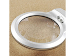 Loupe de bureau avec 2 leds 2x 6x bras réglable