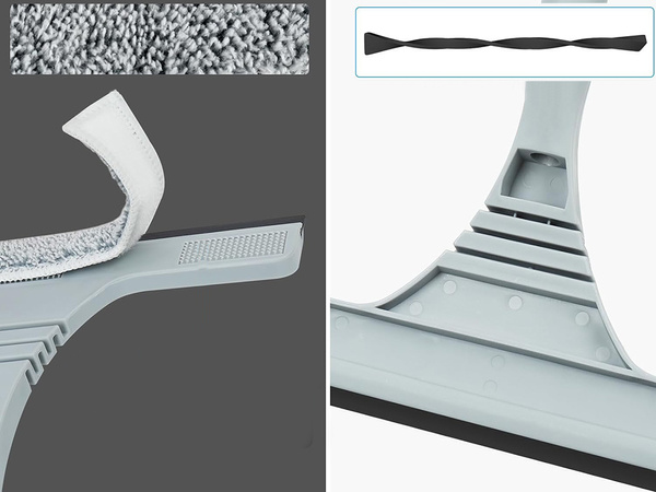 Ablaktisztító mikroszálas szabályozott hosszúságú 160cm 2w1 csomagban