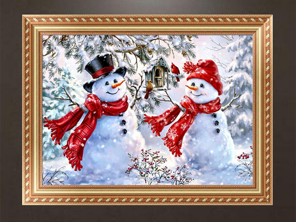 Diamant broderie snowman set crăciun 5d
