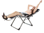 Chaise longue de jardin plage coussin pliant gravité gravité renforcée