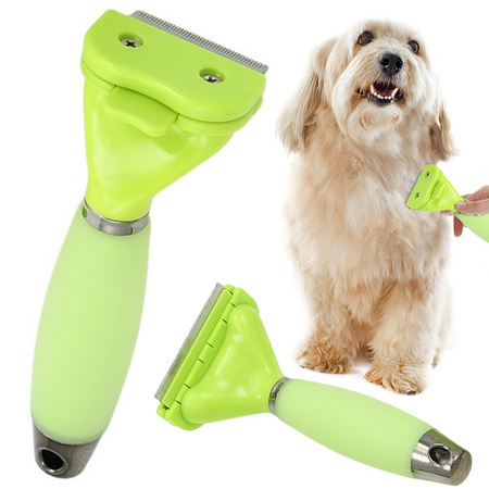 Pet trimmer dog cat horse hair stainless steel brush