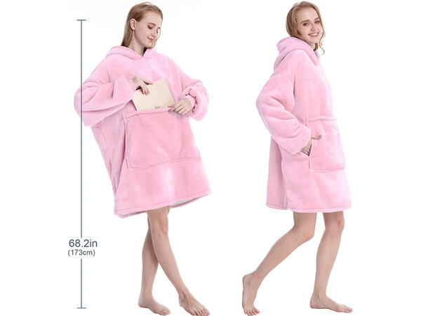 Topla majica prevelike odeje xxl 2in1 debela flis