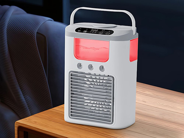 Stolný ventilátor s vodným zvlhčovačom usb rgb led 3 úrovne rýchlosti