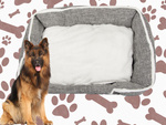 Hundebett weiches bequemes flauschiges bett mit kissen grösse xl