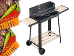 Aiagrill suur söegrill reguleeritav riiul riiulid rattad kaasaskantav