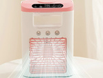 Ventilador de escritorio con humidificador de agua usb rgb led 3 niveles de velocidad