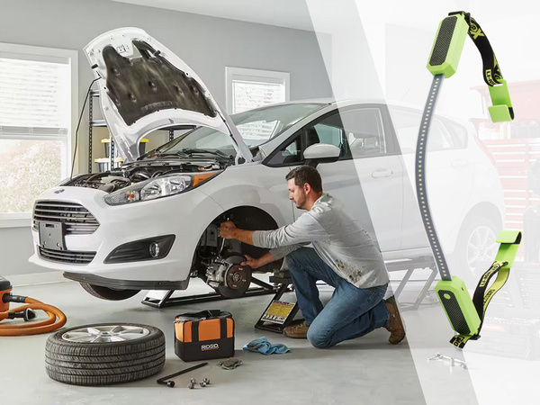 Lámpara de taller bajo el capó linterna imán led