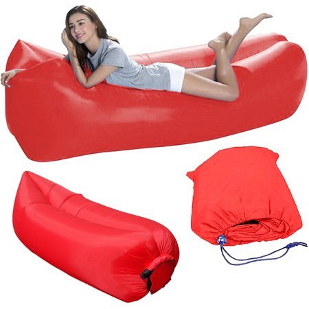 Canapé gonflable lit lazy bag chaise de plage pneumatique matelas inclinable