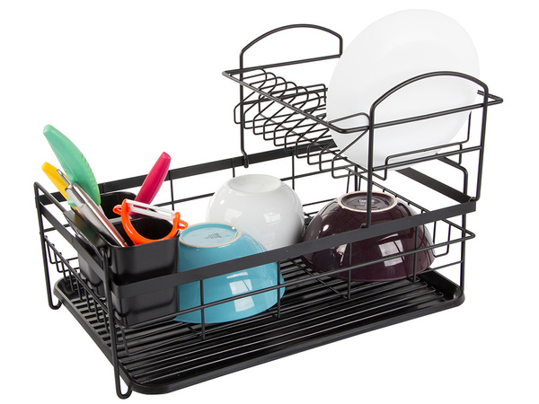 Double-deck drainer with tray