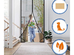 Moustiquaire magnétique pour portes de balcon à mailles fortes 100x210