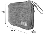 Bolsa organizadora de viaje para cables y cargadores