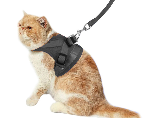 Tirantes sin presión caminar arnés para perro gato conejo suave fuerte reflector s