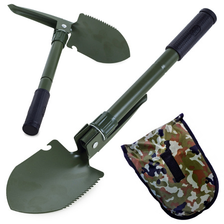 Folding shovel pickaxe multifunction saw case