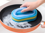 Brosse éponge de nettoyage avec poignée salle de bain cuisine universelle