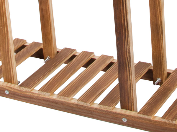 Jardinera alta jardinera de madera estanteria de 3 niveles