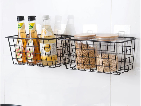 Piekaramais grozs metāla organizators piekaramais plaukts virtuves piekaramais plaukts