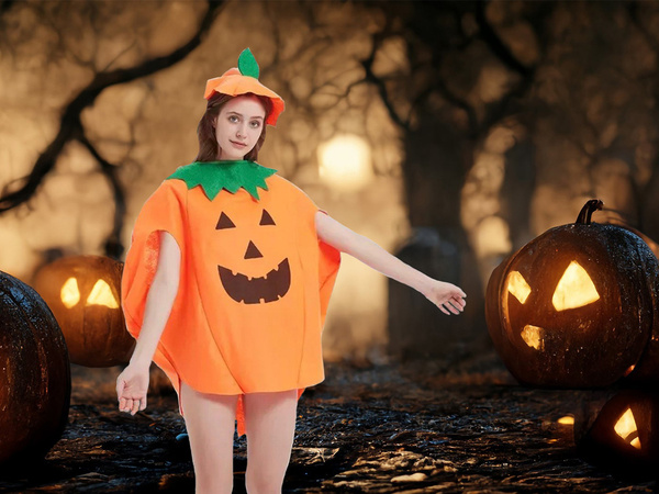 Bučni kostum preobleka halloween kostum buča