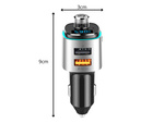 Bluetooth fm transmiter avtomobilni polnilnik fast 2x usb iluminacija