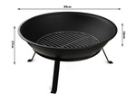 Aiaküttekeha suur pokkeri stend grill grill tule 55 katel