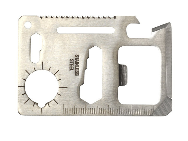 Tarjeta de supervivencia herramienta de supervivencia cuchillo