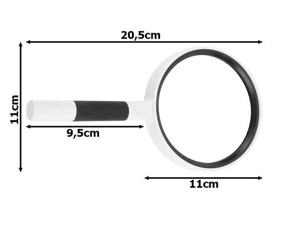 Classic reading glass 95mm