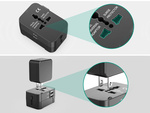 Adaptérová zásuvka uk usa eu aus universal 2x usb worldwide