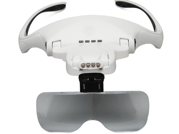 Naglavna lupa s 4 led diodami 3,5 precizna naglavna luč profesionalna