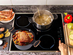 Stieltopf bratpfanne mit deckel 6.84l induktion