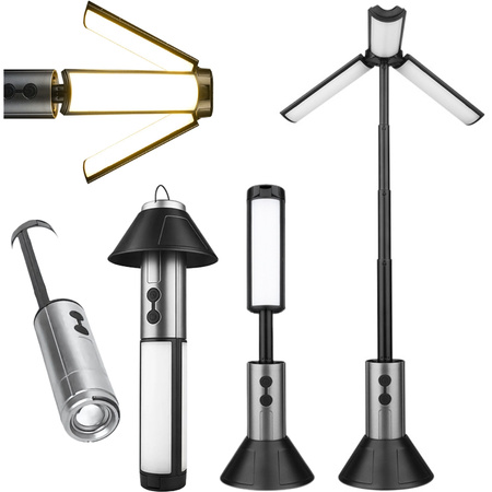 Tourist light camping torch multifunctional telescopic led tent